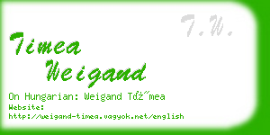 timea weigand business card